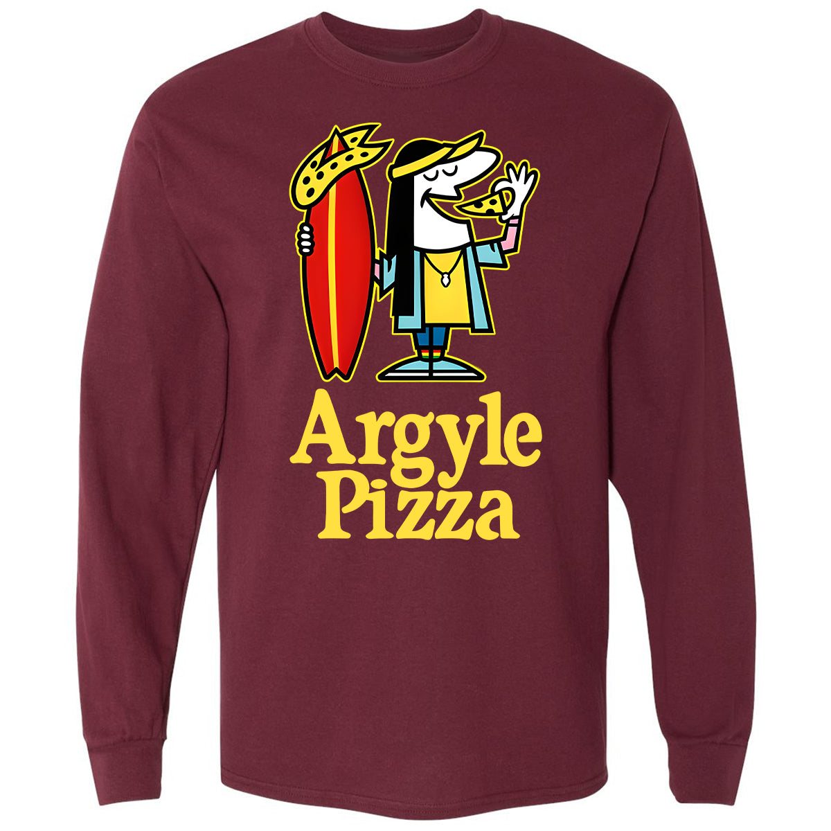 Long Sleeve T-Shirt - RFFP7KRF - Maroon - 11