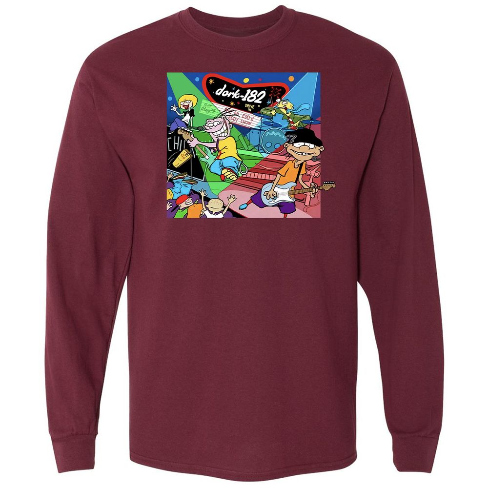 Long Sleeve T-Shirt - TQ876P47 - Maroon - 11