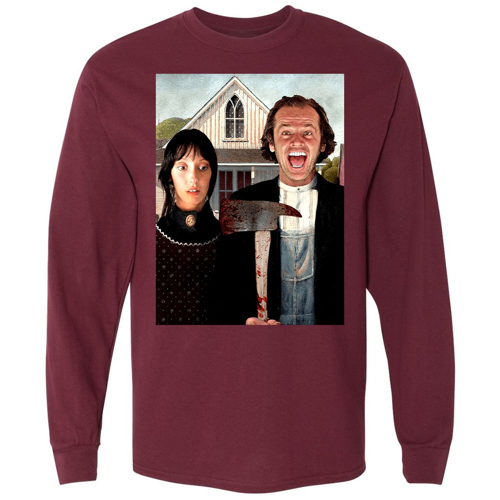 Long Sleeve T-Shirt - PAHGRBUD - Maroon - 11