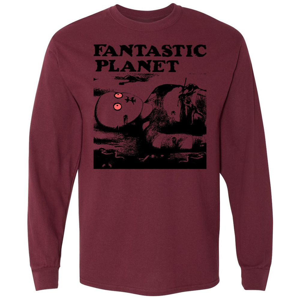 Long Sleeve T-Shirt - KSHKJLJY - Maroon - 11