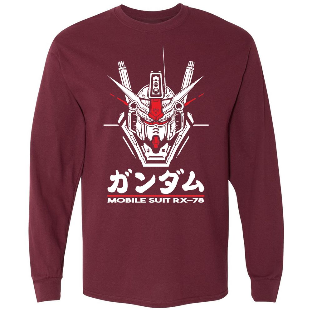 Long Sleeve T-Shirt - YD73WX58 - Maroon - 11