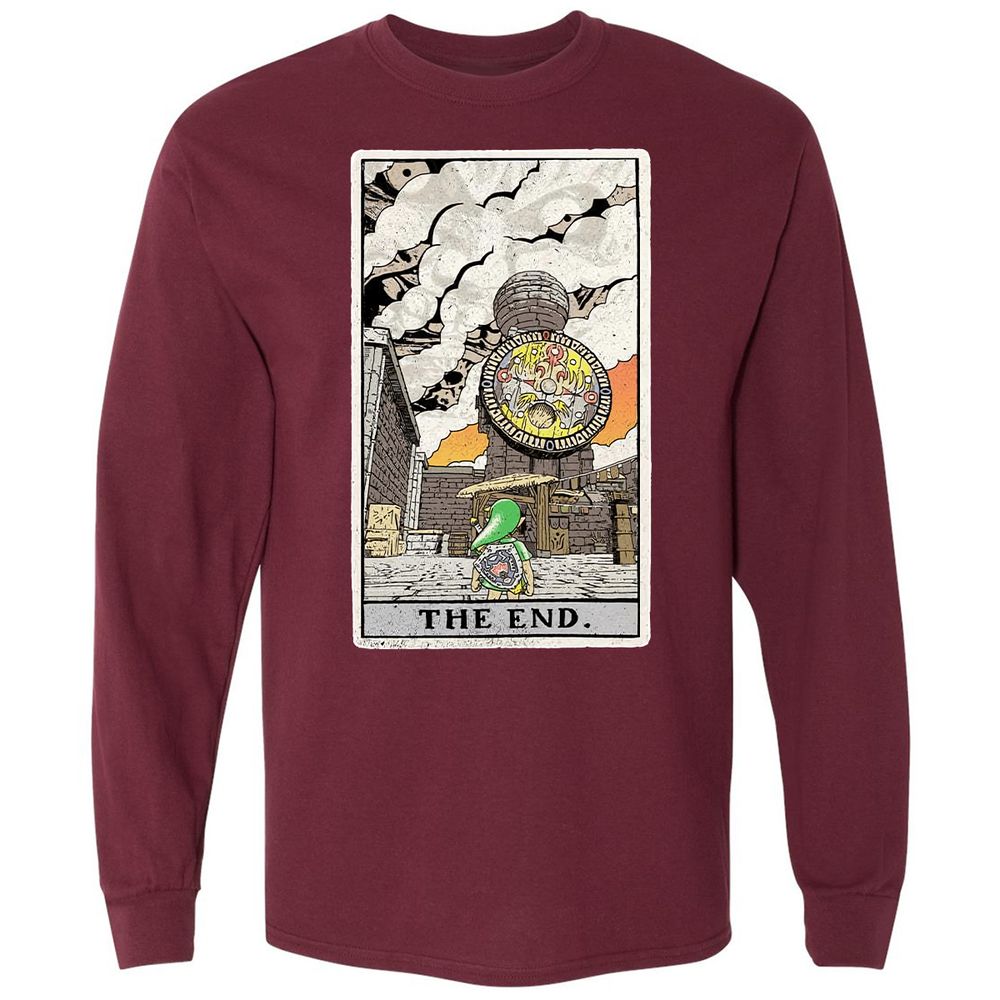 Long Sleeve T-Shirt - 1EUCX9NV - Maroon - 11