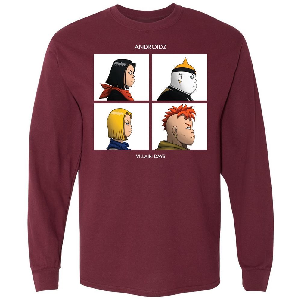 Long Sleeve T-Shirt - KWEELFGS - Maroon - 11