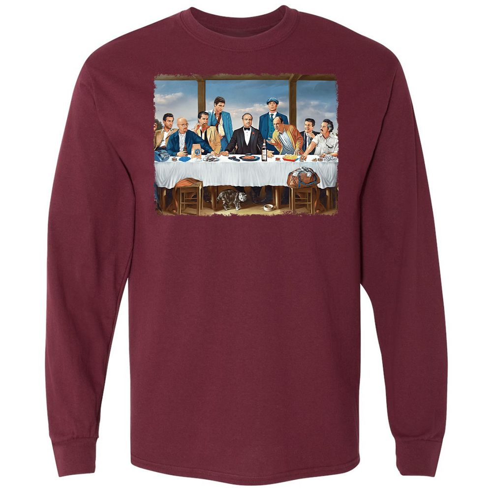 Long Sleeve T-Shirt - KWZPUGNG - Maroon - 11