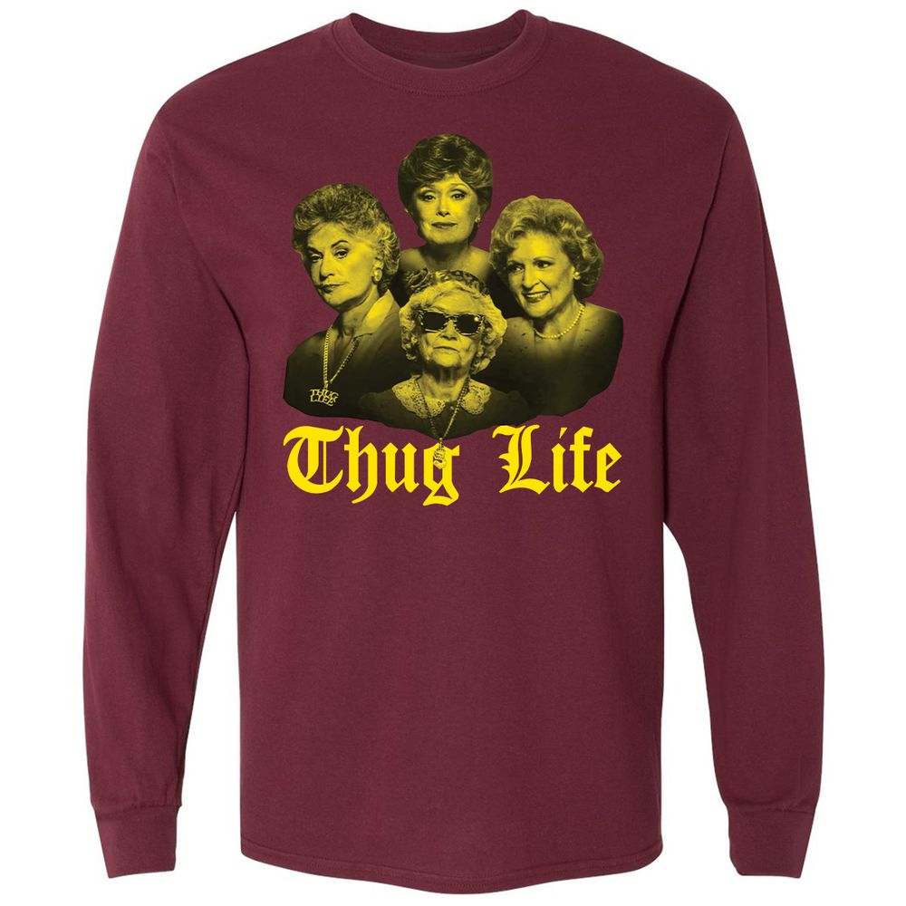 Long Sleeve T-Shirt - 51RQN5FC - Maroon - 11