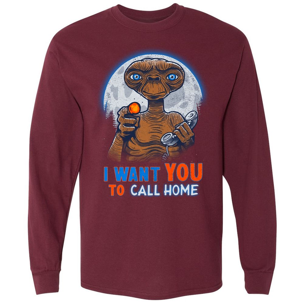 Long Sleeve T-Shirt - 6SNVSTW5 - Maroon - 11