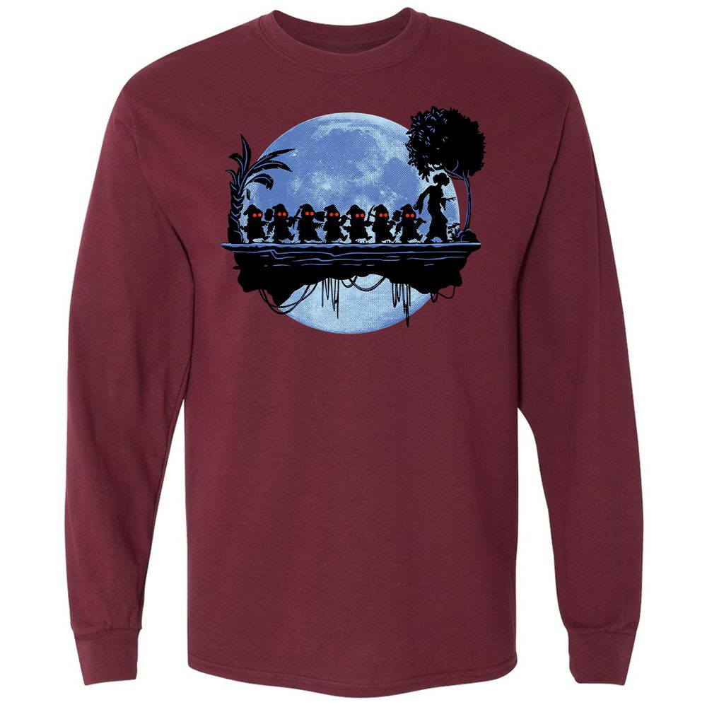 Long Sleeve T-Shirt - Q5K2XMPE - Maroon - 11
