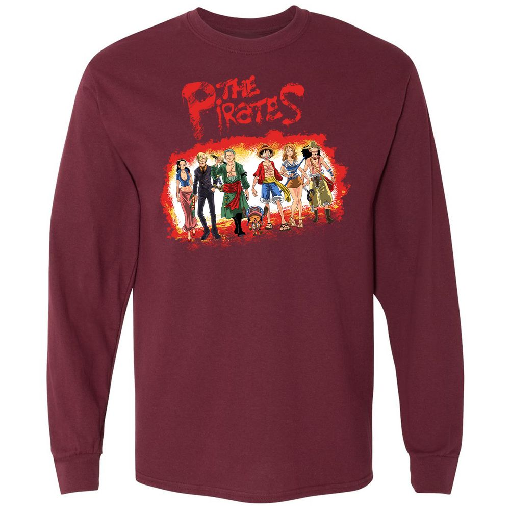 Long Sleeve T-Shirt - 4Q92CQ3G - Maroon - 11