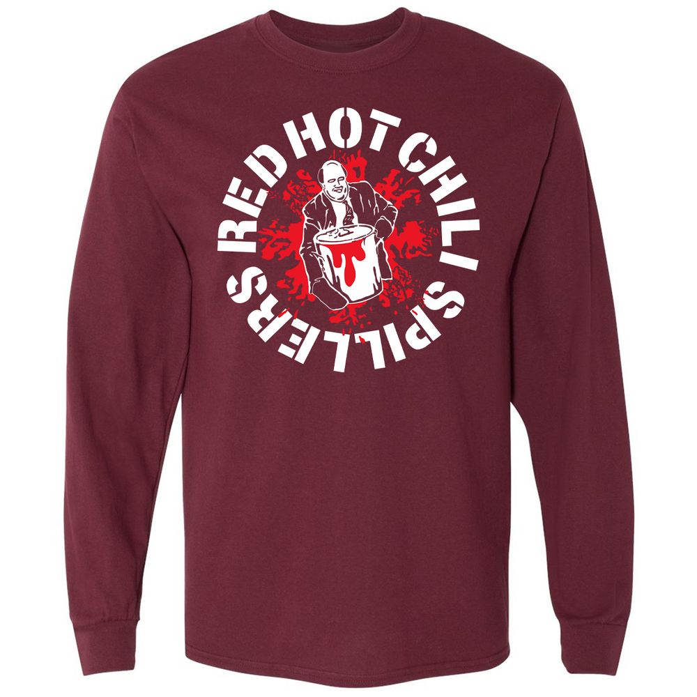 Long Sleeve T-Shirt - DJXP4R5K - Maroon - 11