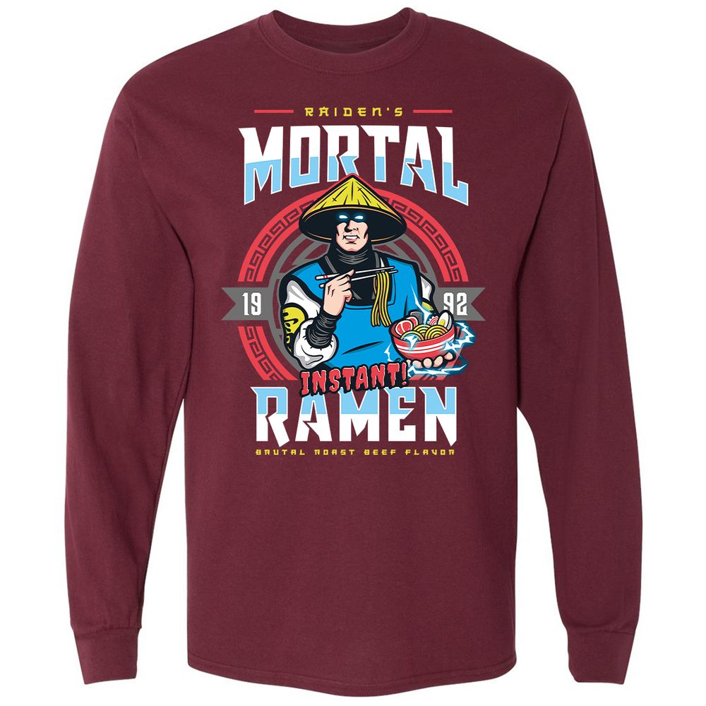 Long Sleeve T-Shirt - QPQF5W2G - Maroon - 11