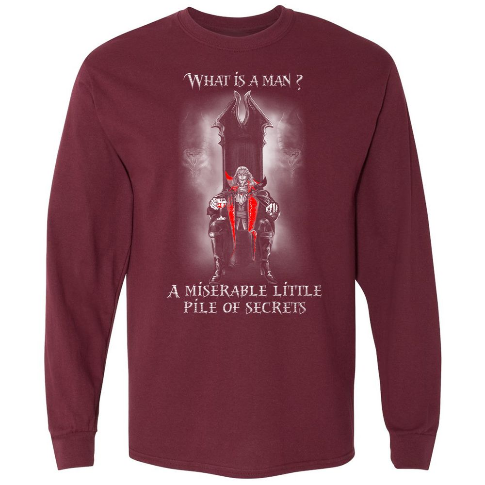 Long Sleeve T-Shirt - 41H9CD9K - Maroon - 11