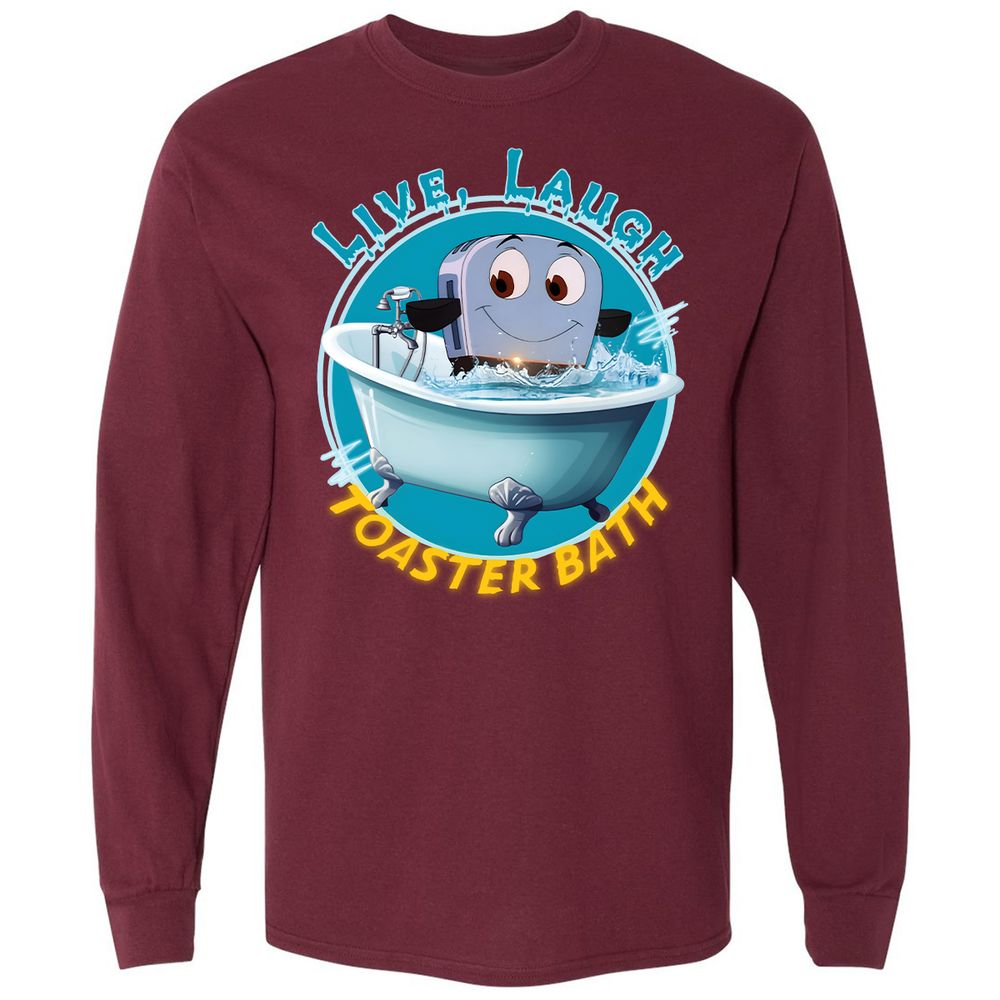 Long Sleeve T-Shirt - QERGG2KV - Maroon - 11