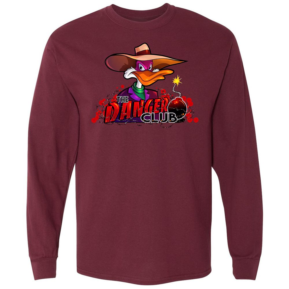 Long Sleeve T-Shirt - 9JGPN9TM - Maroon - 11