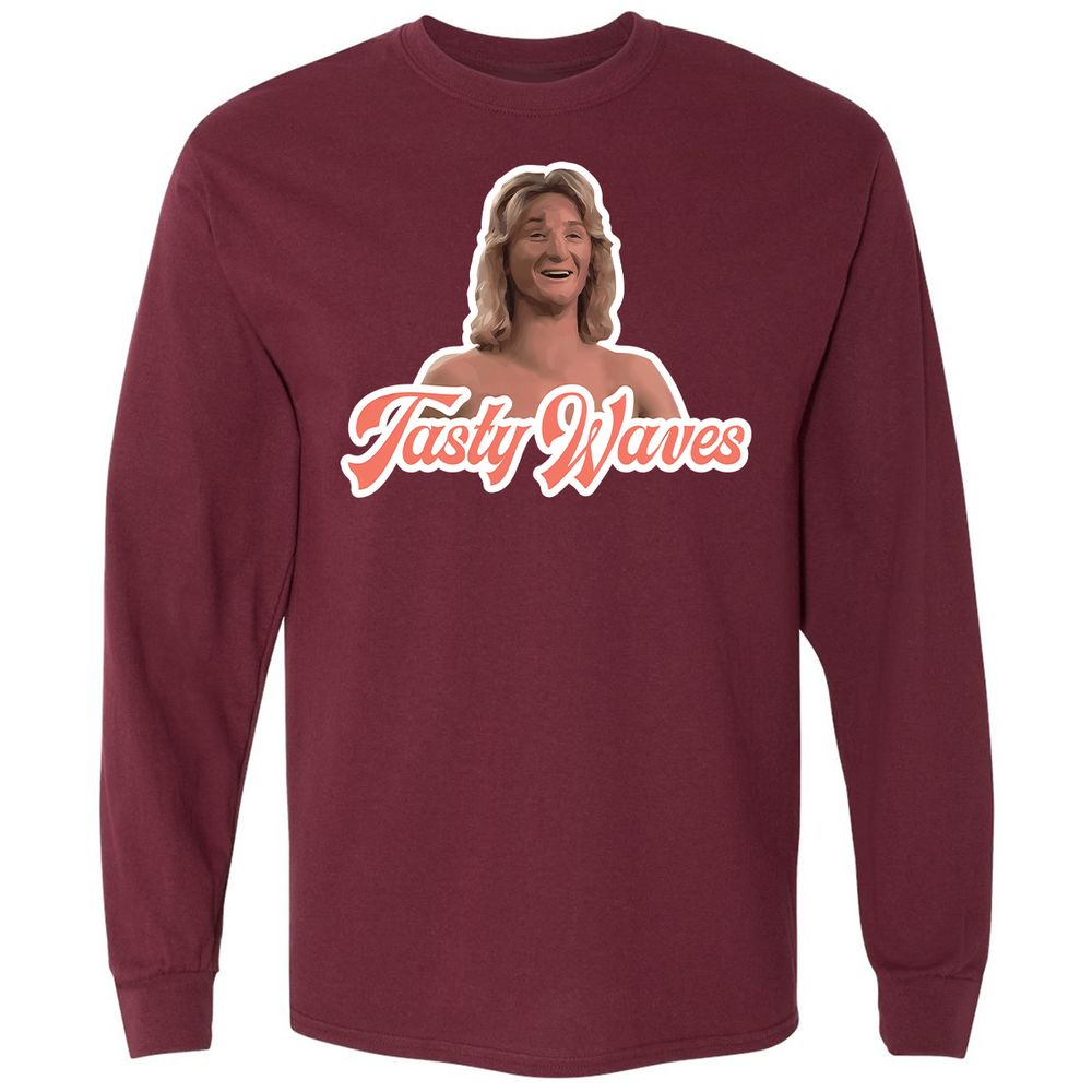 Long Sleeve T-Shirt - 645G7VNJ - Maroon - 11