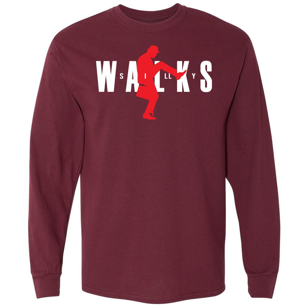 Long Sleeve T-Shirt - SVVKLDFR - Maroon - 11