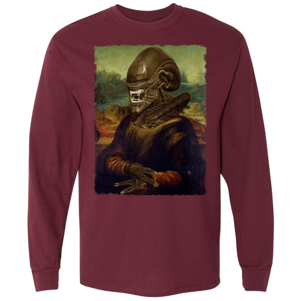 Long Sleeve T-Shirt - 1E86433E - Maroon - 11