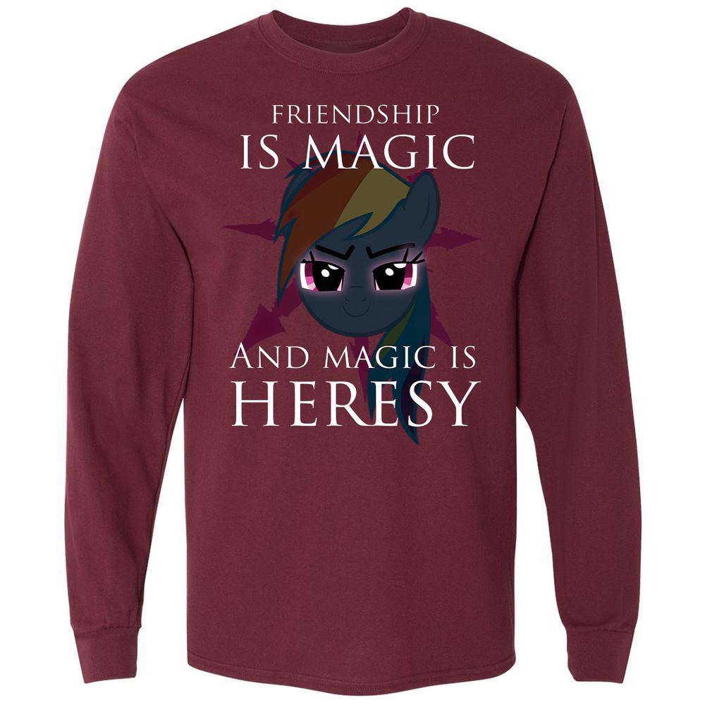 Long Sleeve T-Shirt - YCSVL6LU - Maroon - 11