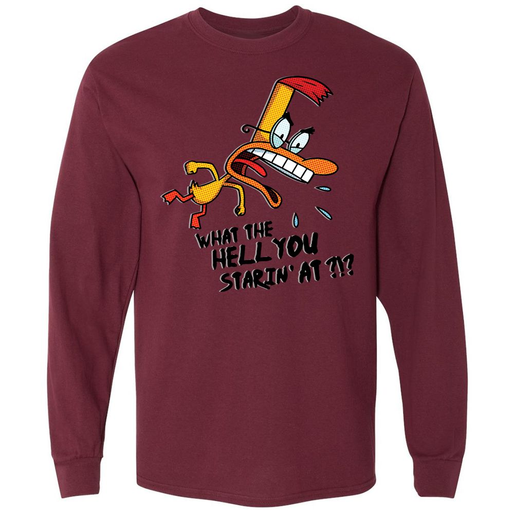 Long Sleeve T-Shirt - E44SDB72 - Maroon - 11