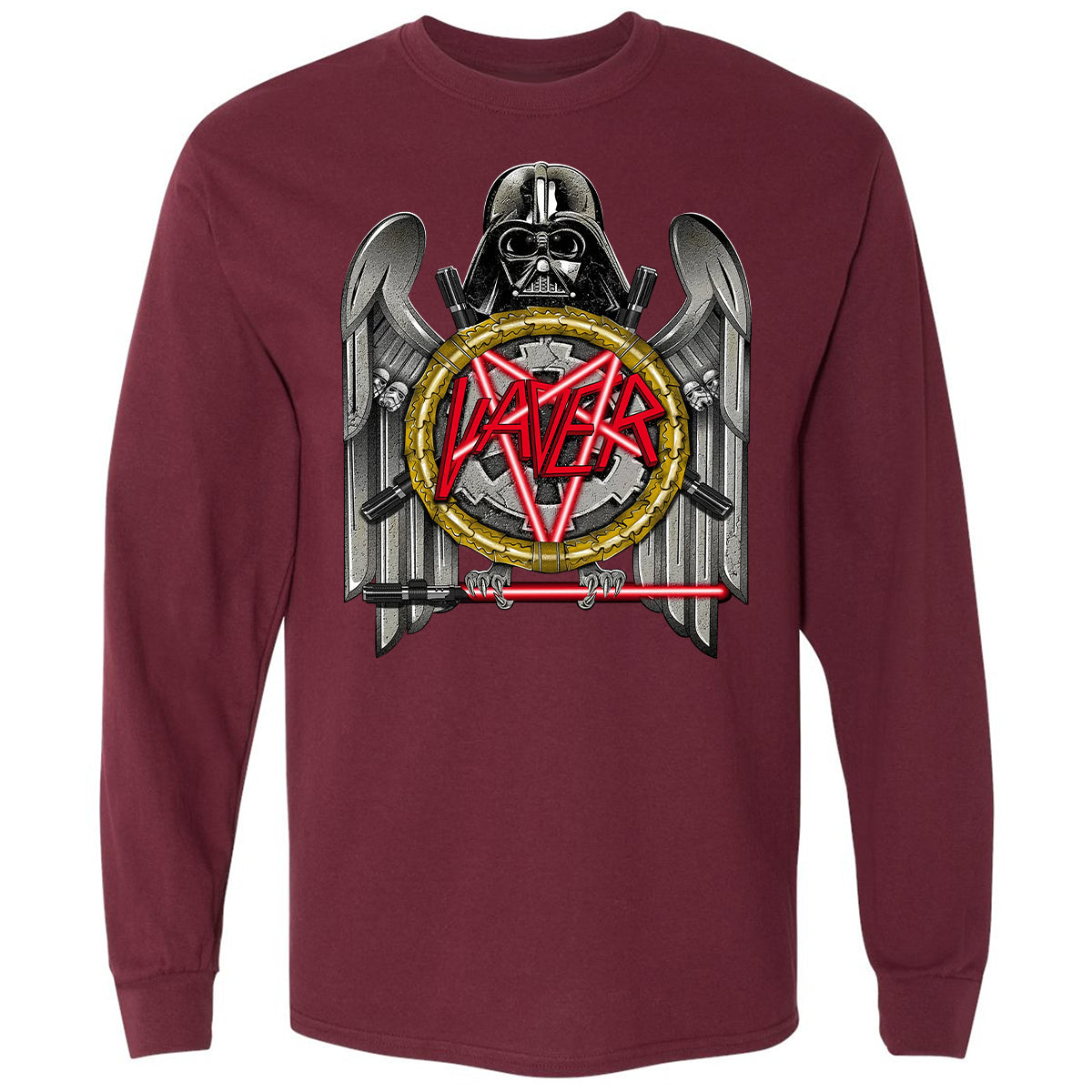 Long Sleeve T-Shirt - 6HJ9TF7A - Maroon - 11