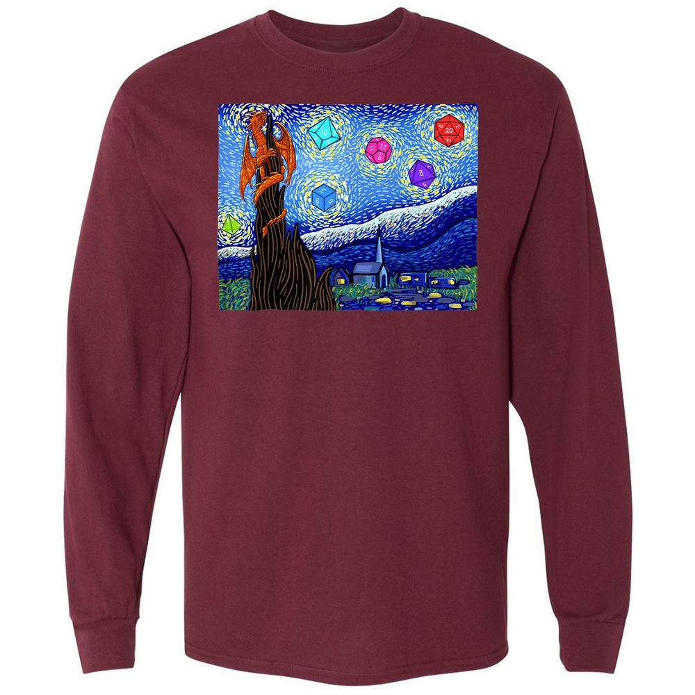 Long Sleeve T-Shirt - 174H7R3A - Maroon - 11