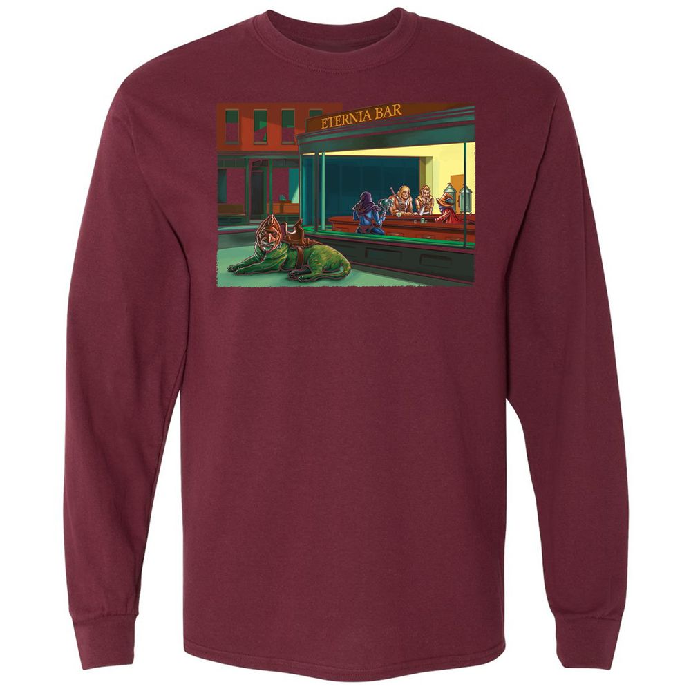 Long Sleeve T-Shirt - VPTVQN7L - Maroon - 11