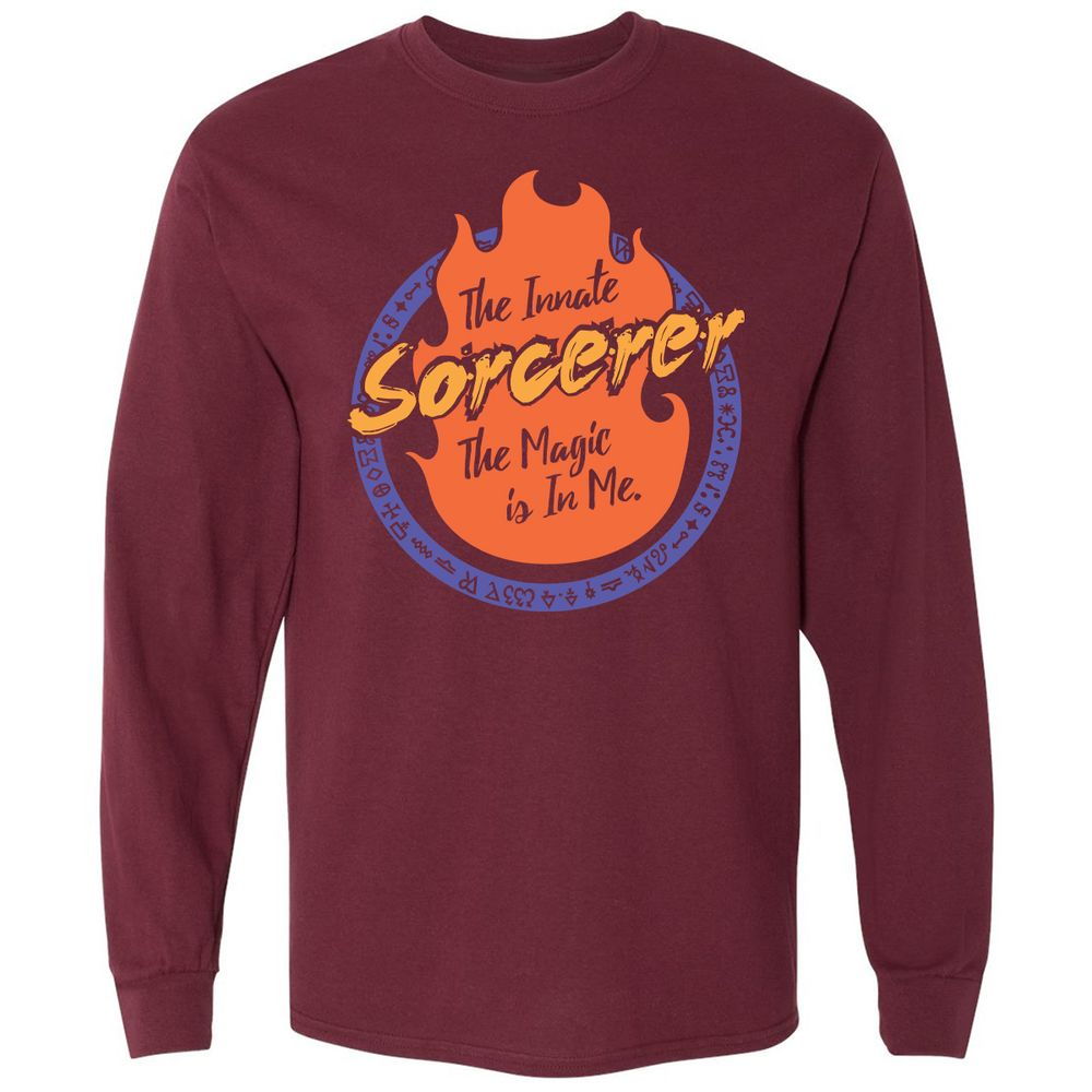 Long Sleeve T-Shirt - W2V4DMR6 - Maroon - 11