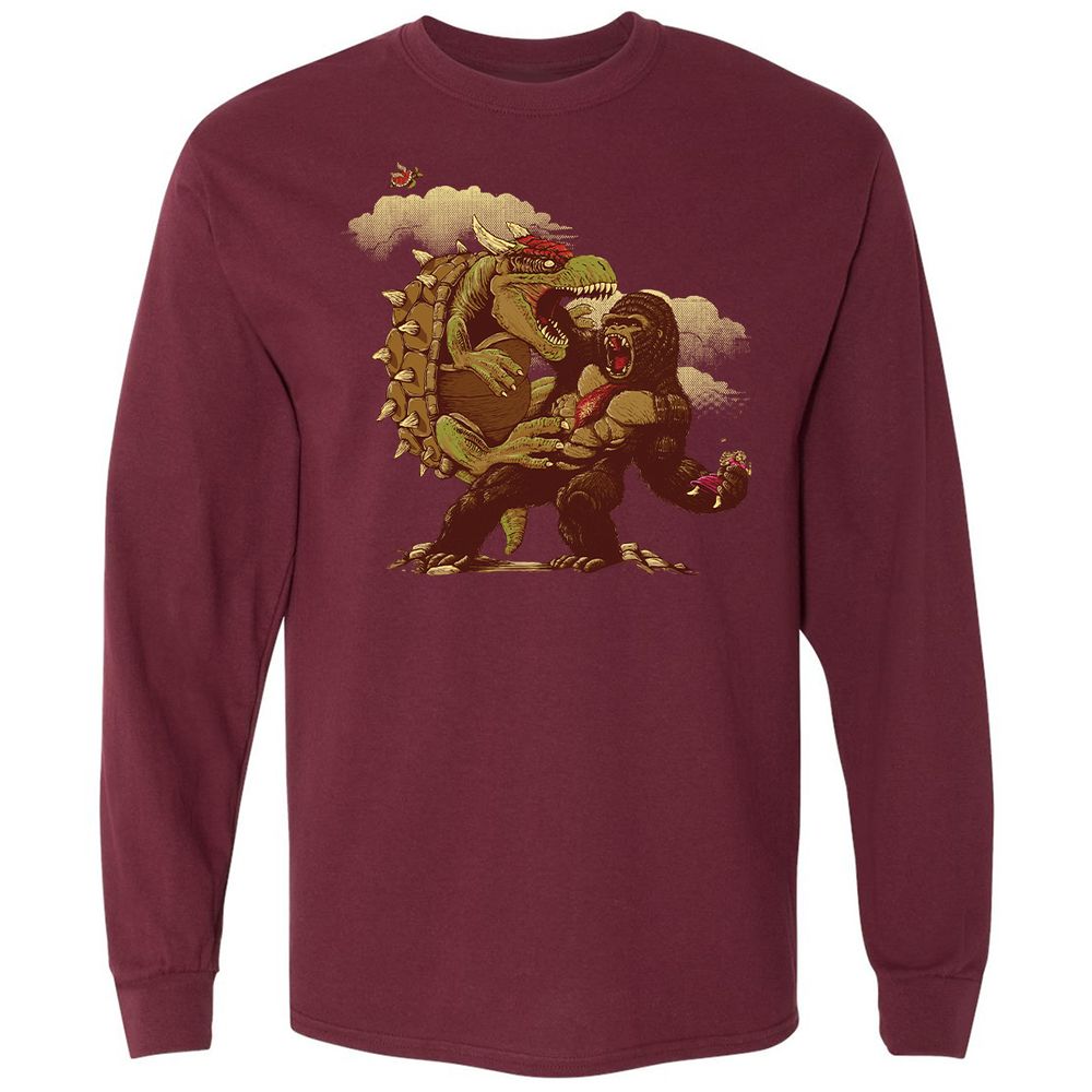 Long Sleeve T-Shirt - KKKYHV24 - Maroon - 11