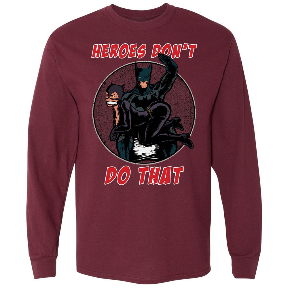 Long Sleeve T-Shirt - SH5NZQAV - Maroon - 11