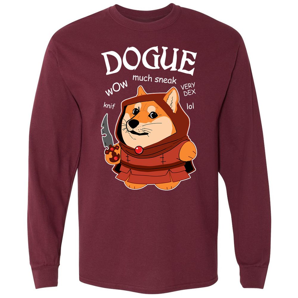 Long Sleeve T-Shirt - UBSPTZA7 - Maroon - 11