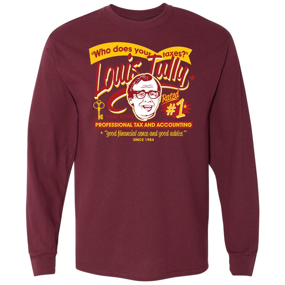 Long Sleeve T-Shirt - XDXZGY3Q - Maroon - 11