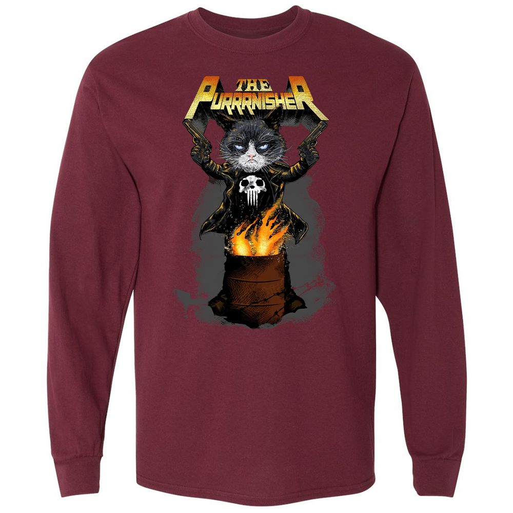 Long Sleeve T-Shirt - MPAXEZ4K - Maroon - 11