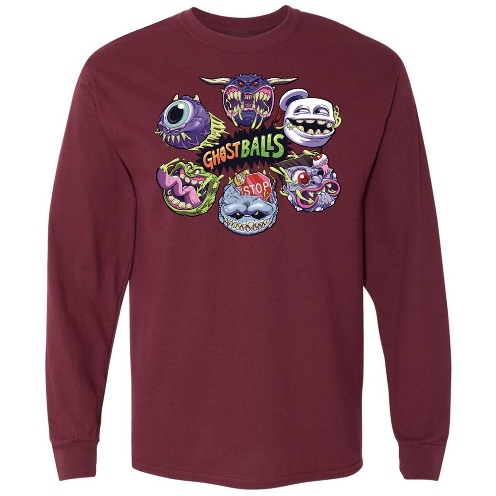 Long Sleeve T-Shirt - XQR23621 - Maroon - 11
