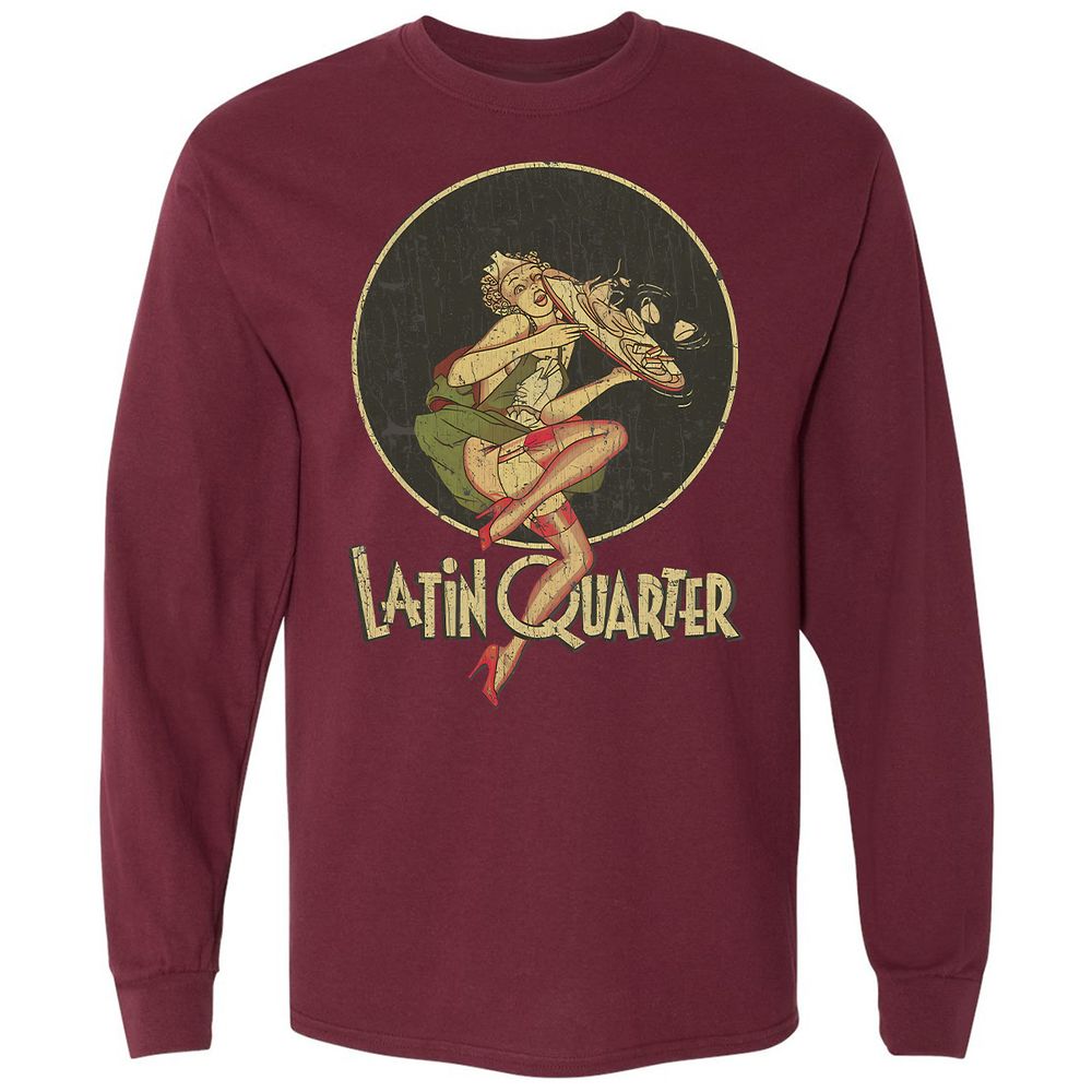 Long Sleeve T-Shirt - 2YVQ47KE - Maroon - 11