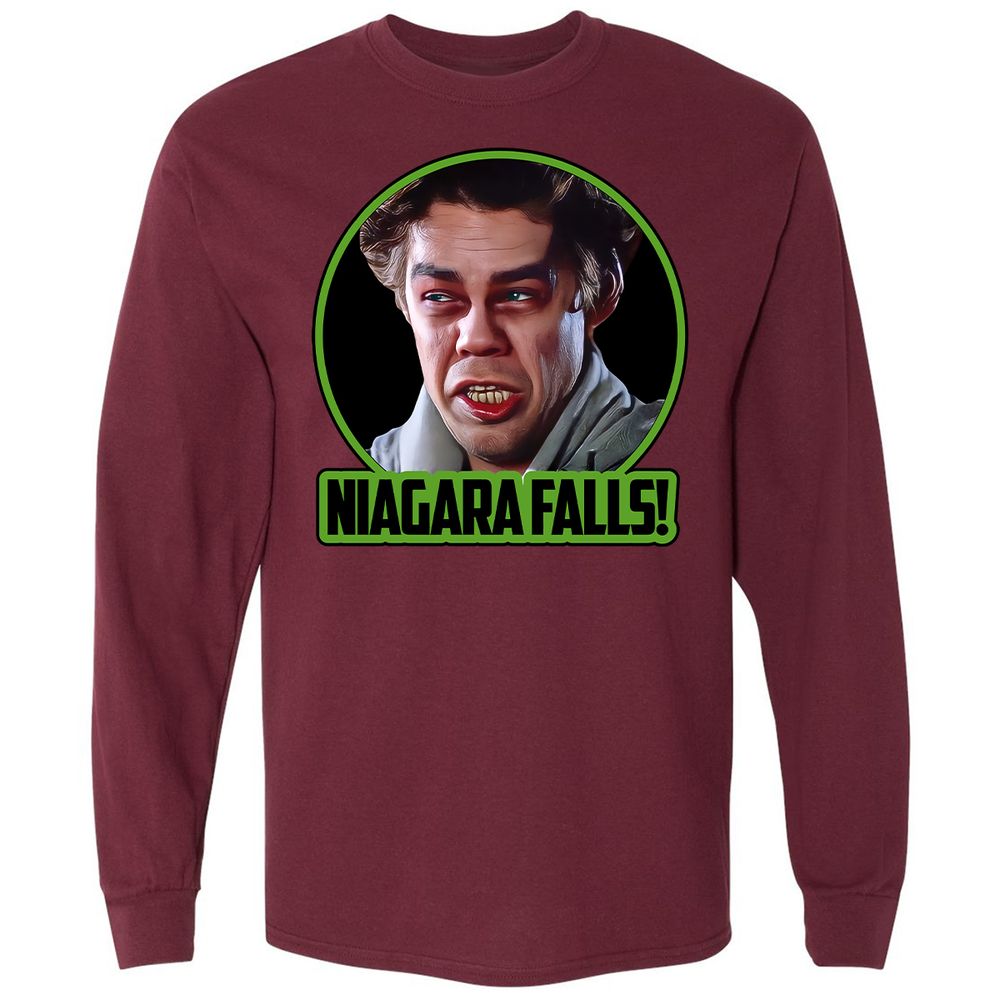 Long Sleeve T-Shirt - HWB9YQ27 - Maroon - 11