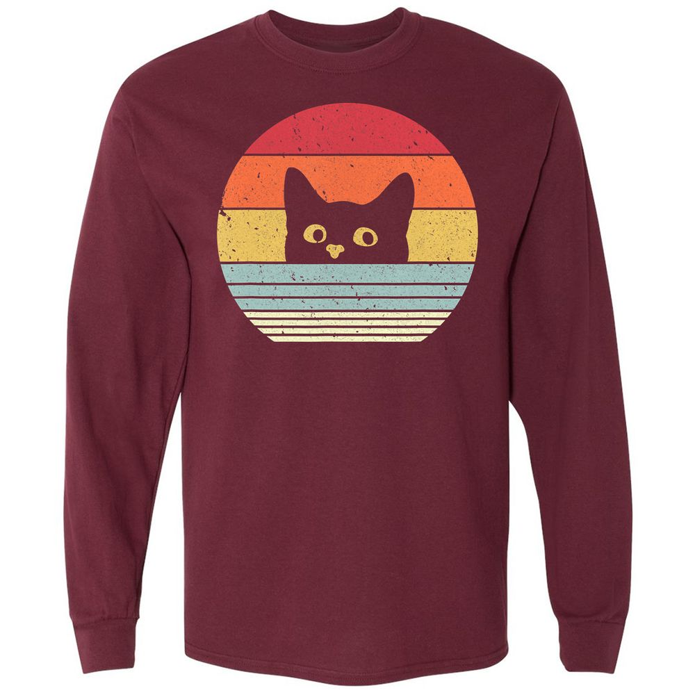 Long Sleeve T-Shirt - 2BFJ2EFJ - Maroon - 11