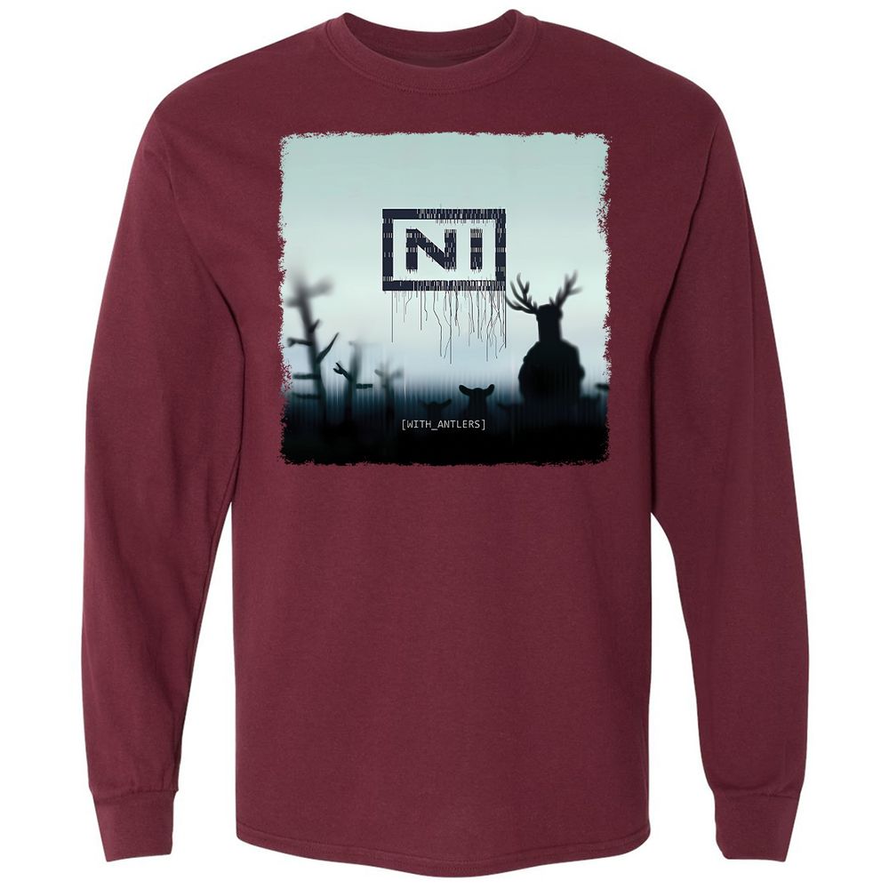 Long Sleeve T-Shirt - VUP1Y71Q - Maroon - 11