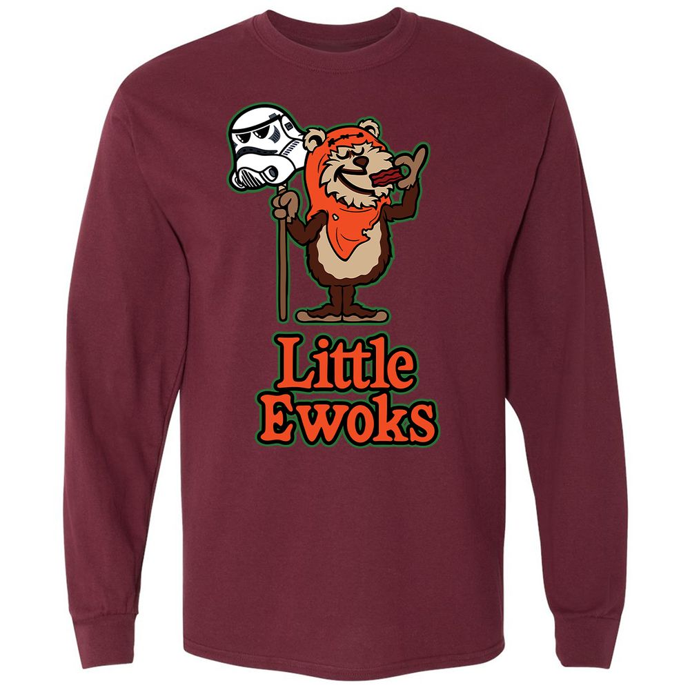 Long Sleeve T-Shirt - 6BJH5H4T - Maroon - 11