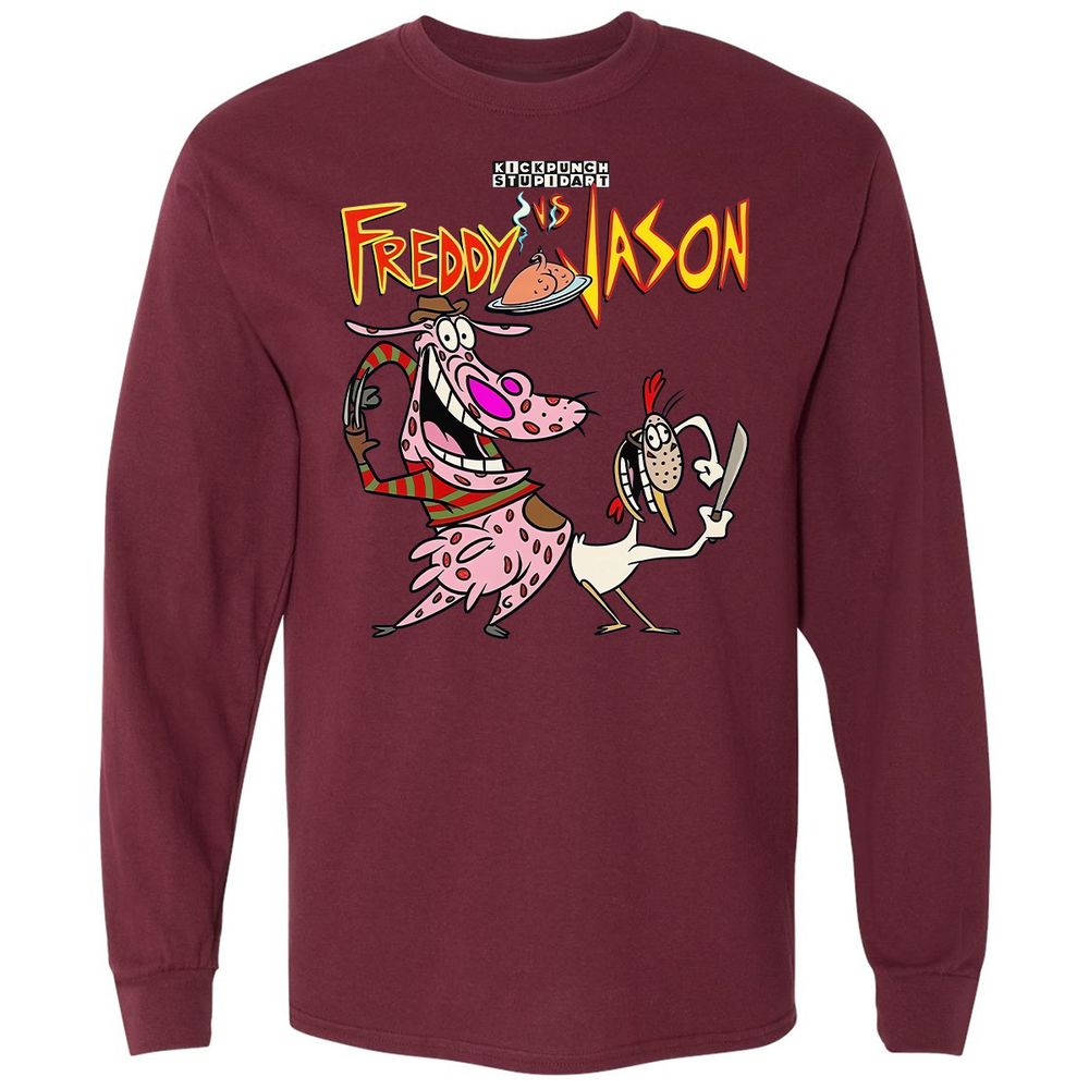 Long Sleeve T-Shirt - 1UMGYNZN - Maroon - 11