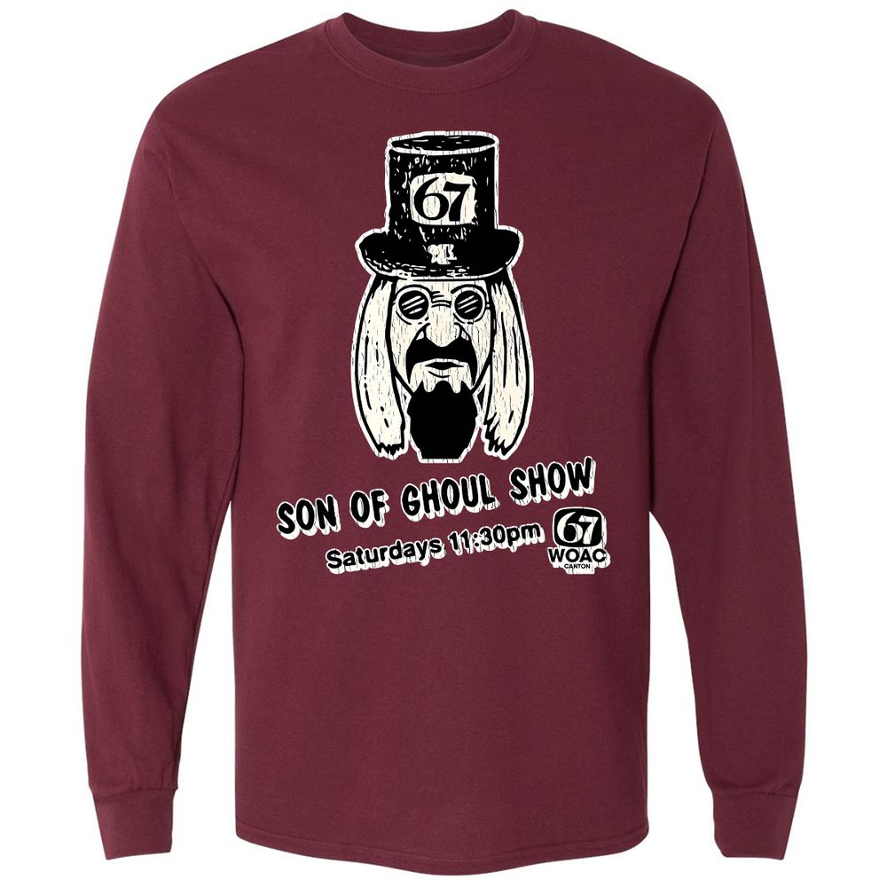 Long Sleeve T-Shirt - WUZLFRUF - Maroon - 11