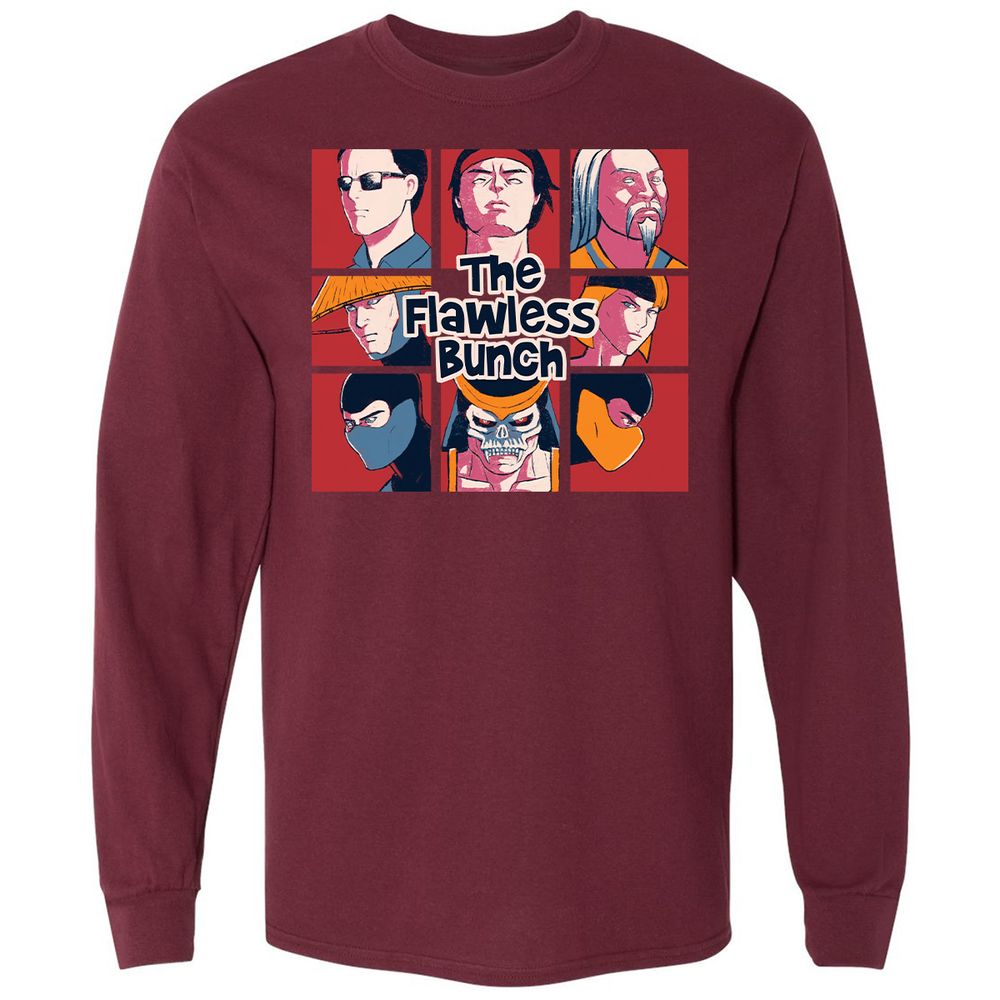Long Sleeve T-Shirt - B3JDMF3Y - Maroon - 11