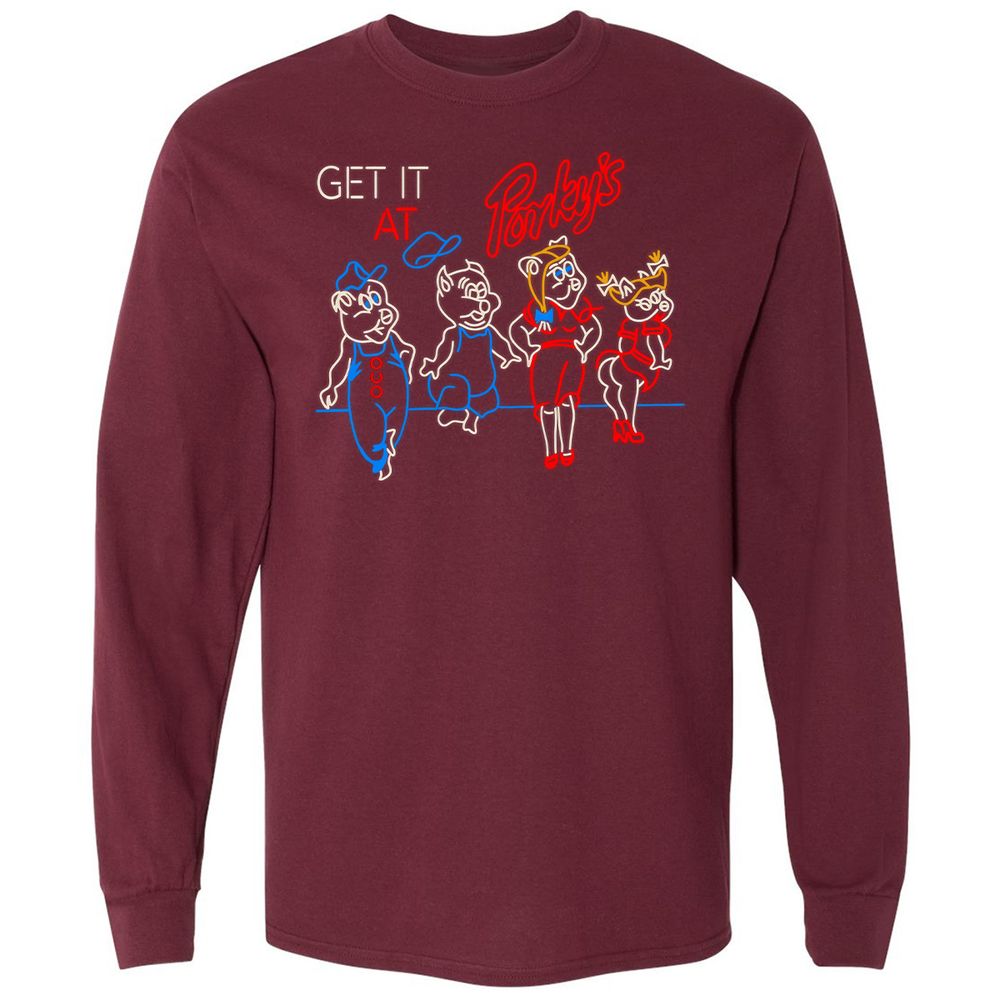 Long Sleeve T-Shirt - U4U141LD - Maroon - 11