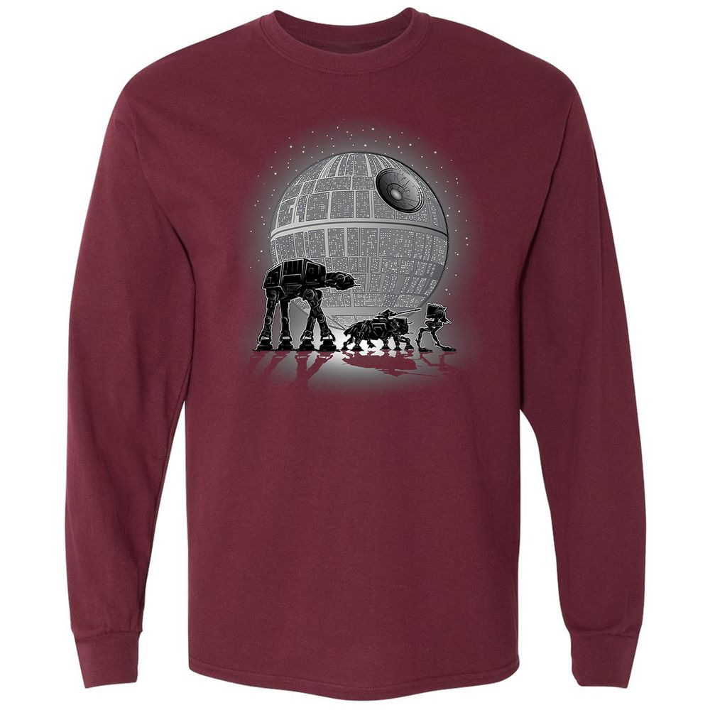 Long Sleeve T-Shirt - NGSWCZLS - Maroon - 11