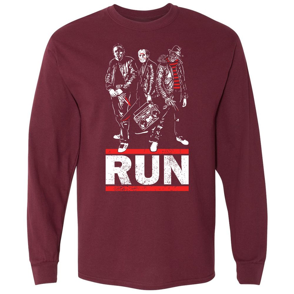 Long Sleeve T-Shirt - 7Q67S4QA - Maroon - 11