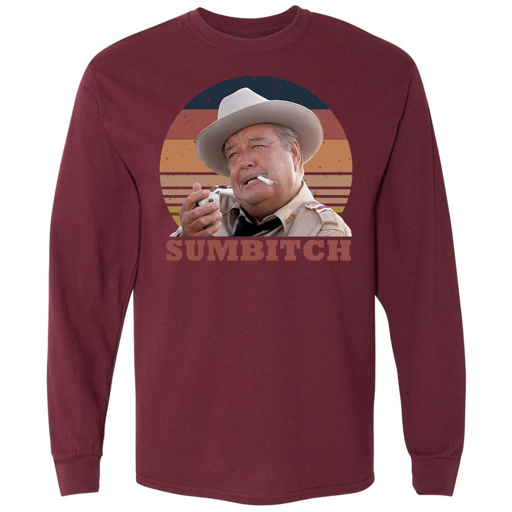 Long Sleeve T-Shirt - EBGUD7CL - Maroon - 11