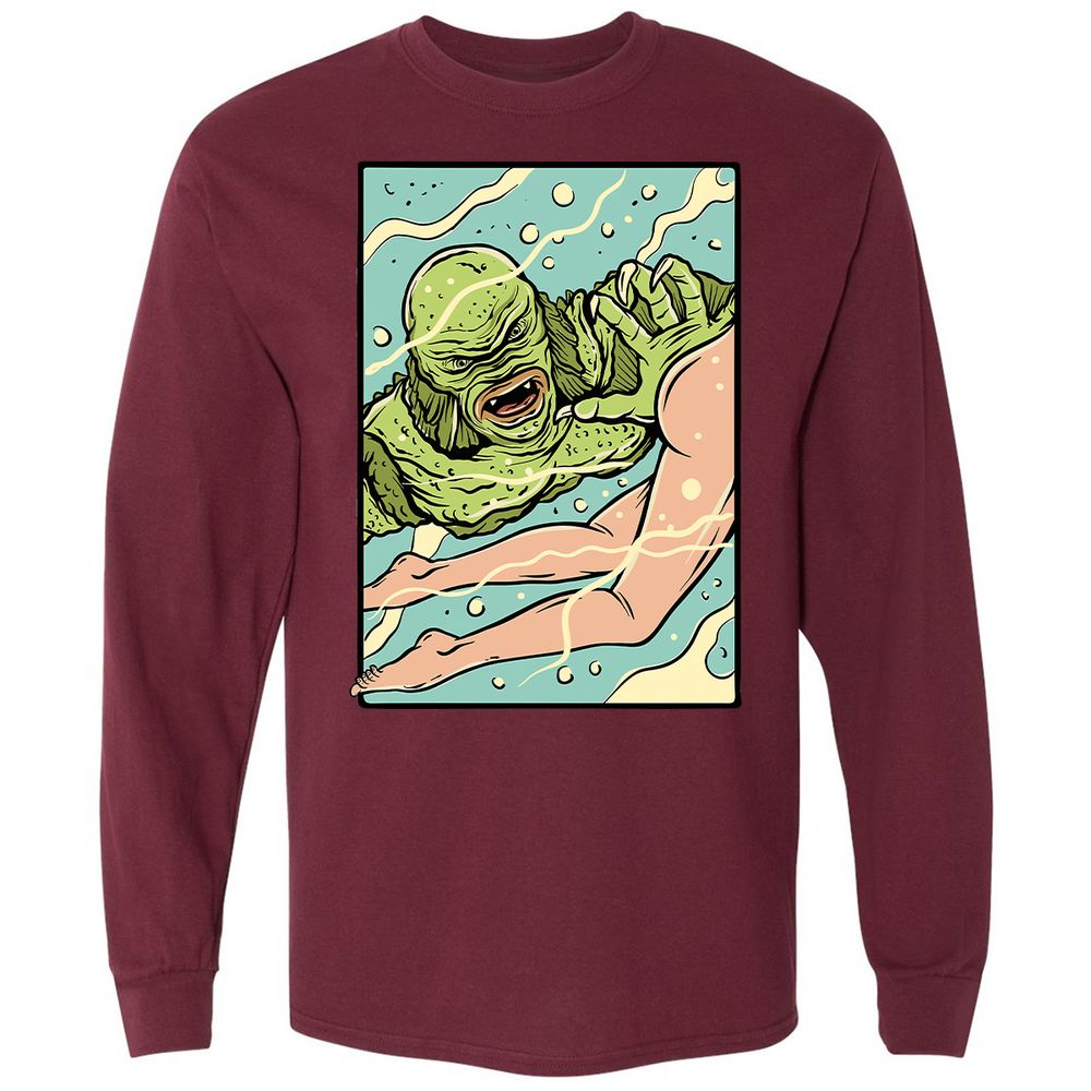 Long Sleeve T-Shirt - 2MUST22W - Maroon - 11