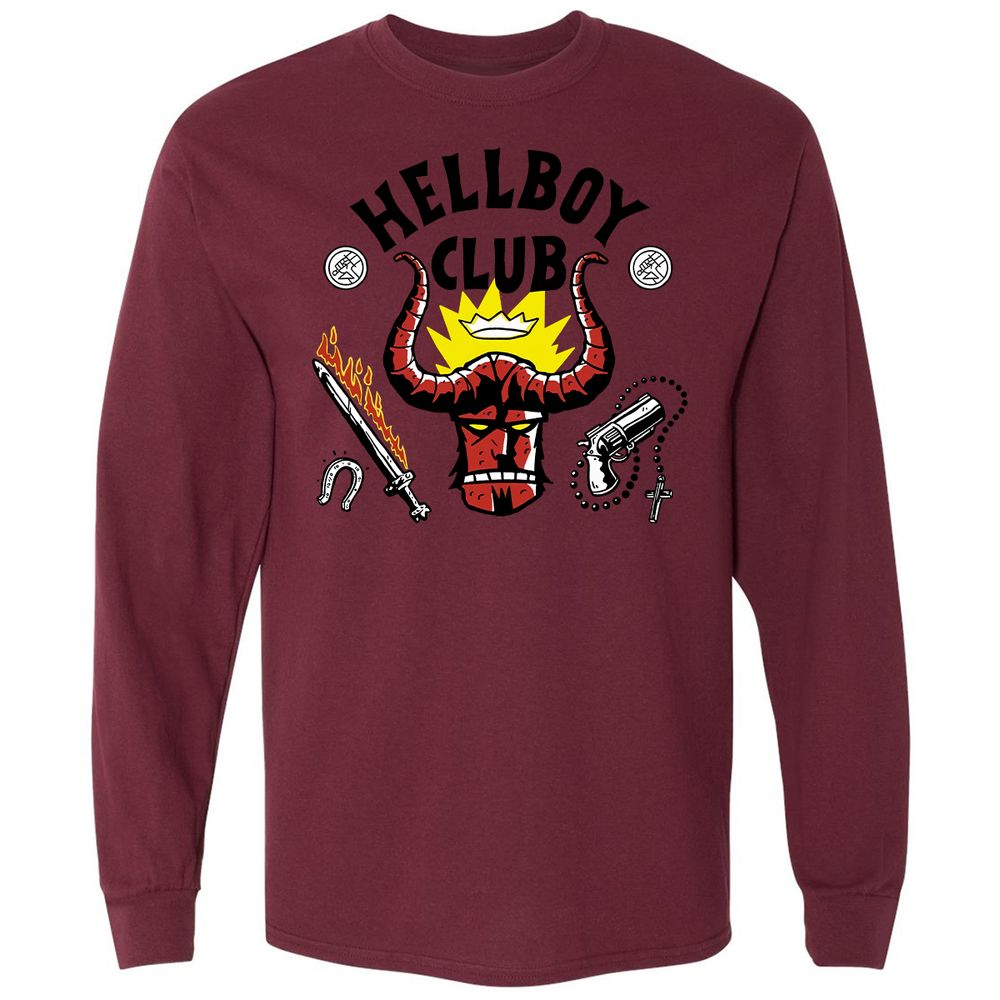 Long Sleeve T-Shirt - 4A4DVUDE - Maroon - 11