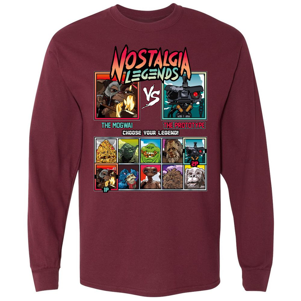 Long Sleeve T-Shirt - HZUFXN95 - Maroon - 11