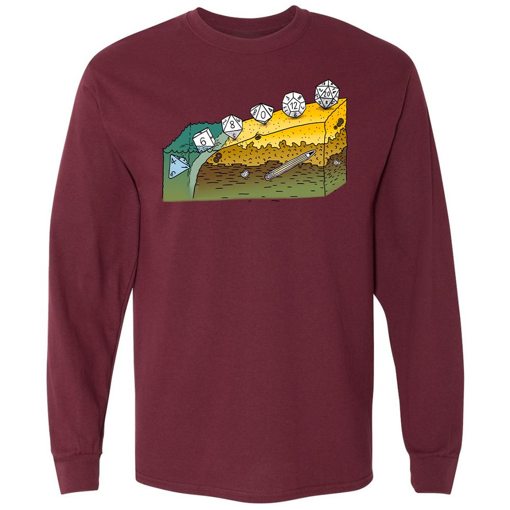 Long Sleeve T-Shirt - KHLDY3AX - Maroon - 11