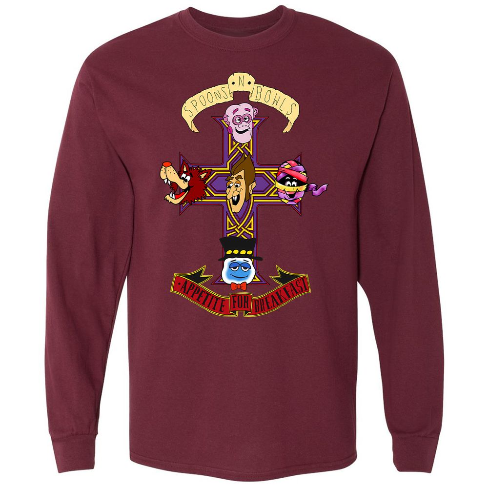 Long Sleeve T-Shirt - RUQDN8SH - Maroon - 11