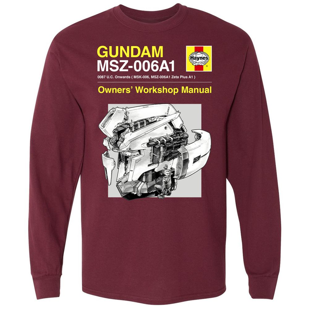 Long Sleeve T-Shirt - 1ZBQSUHL - Maroon - 11